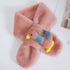 Children's Plush Scarf With Zoo Animal Decal